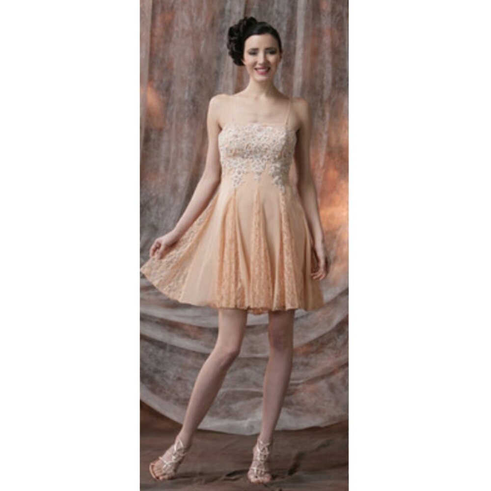 Sue Wong Walt Disney Signature Alice in Wonderland Beaded Ethereal Mini Dress 4